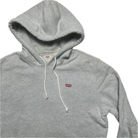 Levis Grey and Red Logo Hoodie (S)