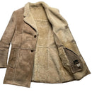 O’Ned Vintage Sheepskin Light Brown Long Coat (L)