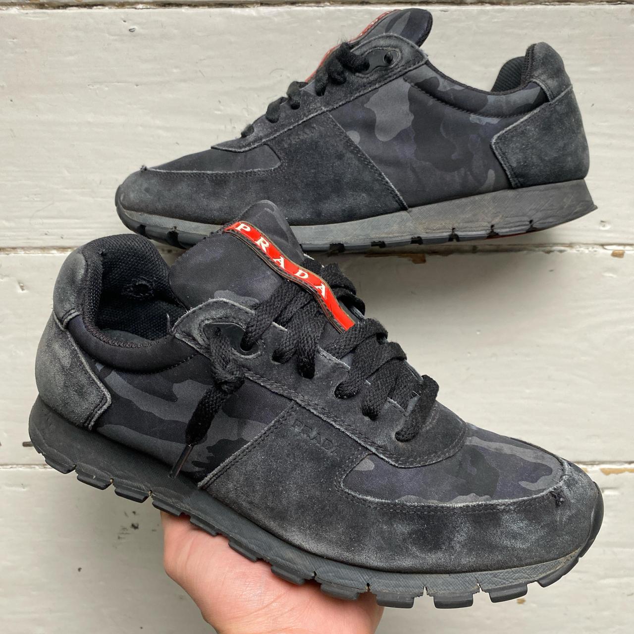 Prada Runners Camouflage Grey