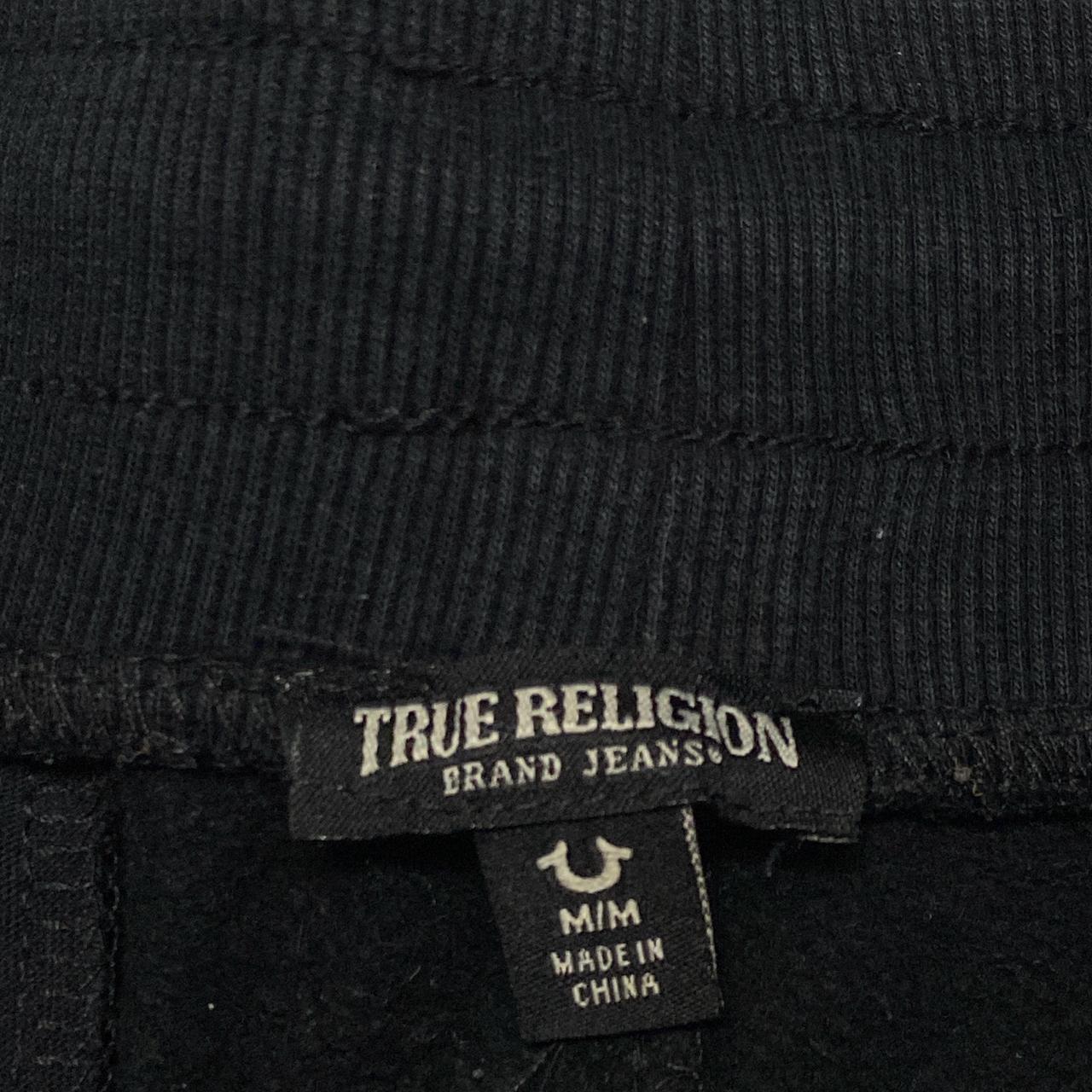 True Religion Black and Gold Baggy Joggers