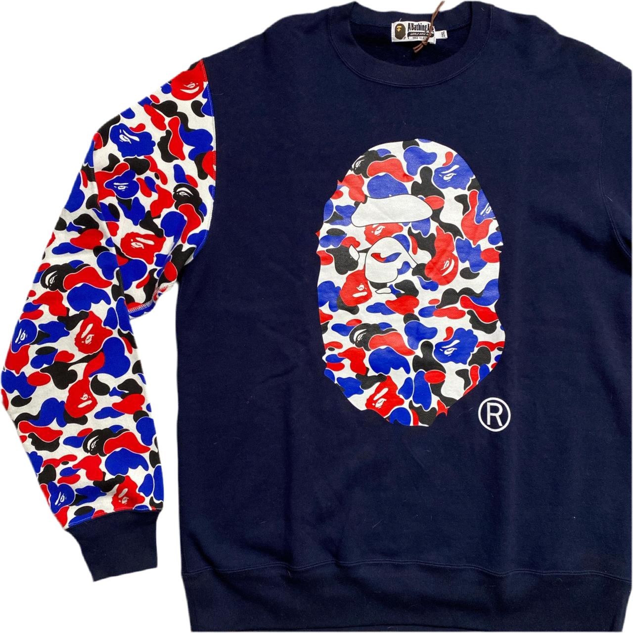 Bape A Bathing Ape London Navy Jumper (2XL)