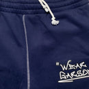 Navy The Trio Contrast Stitch Sweatpants (S,M,L,XL)