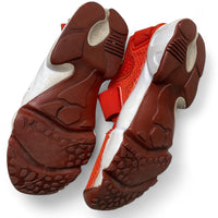 Nike Air Rift Red and White Non Split Tabi Toe Trainer Sandals (UK 4.5)