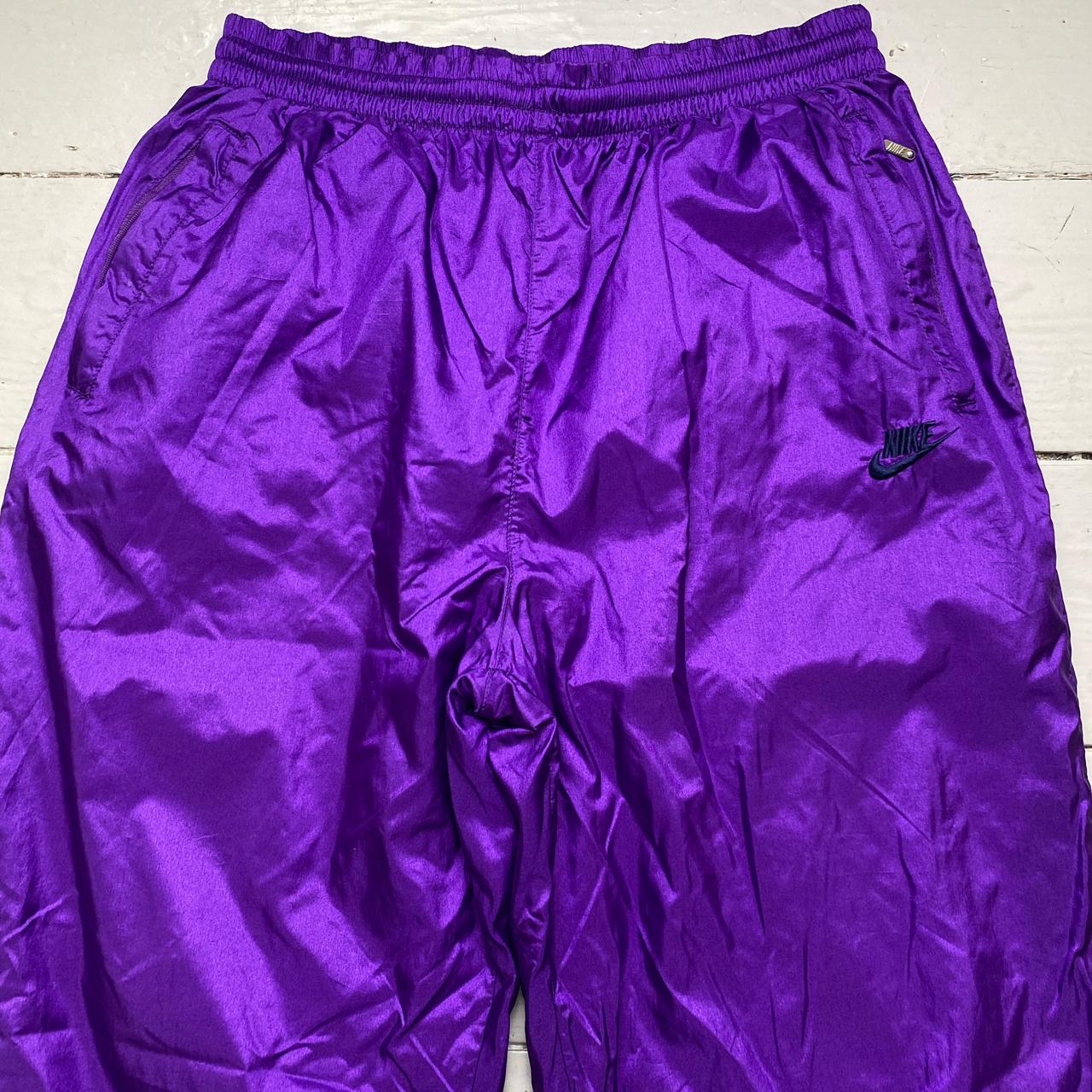 Nike Purple 90’s Vintage Shell Trackpant Bottoms