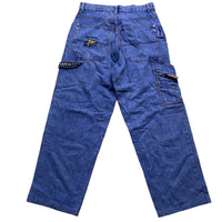 Vasco Vintage Baggy 90’s Cargo Carpenter Jeans Light Blue (32W)