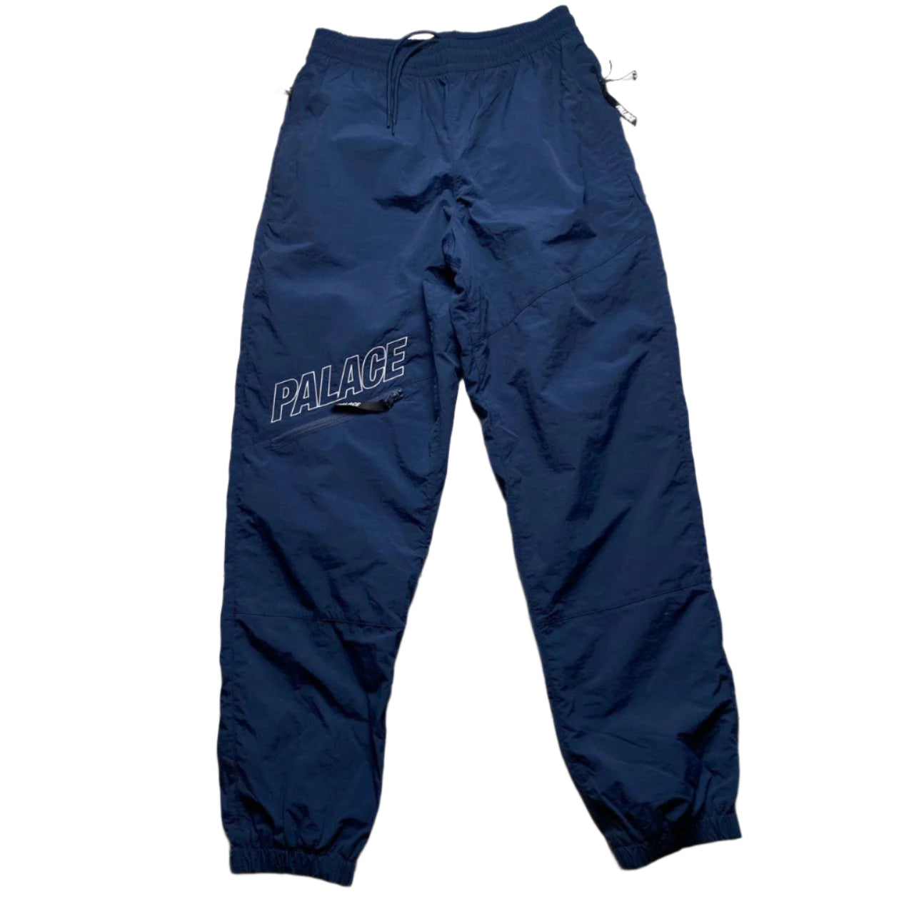 Palace Navy and White Nylon Shell Trackpant Bottoms (S)