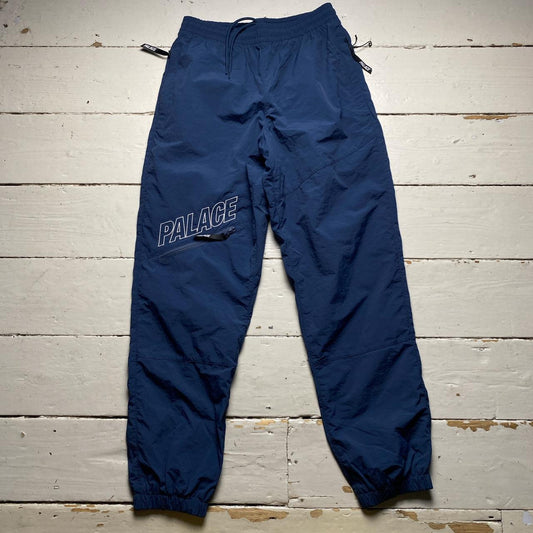 Palace Navy and White Nylon Shell Trackpant Bottoms