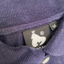 Money Clothing Navy and White Long Sleeve Polo Shirt (M)