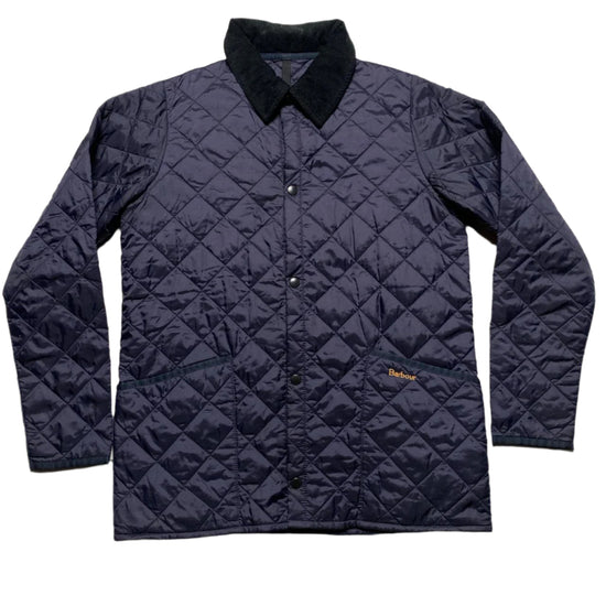 Barbour Navy And Black Quilted Jacket (S)