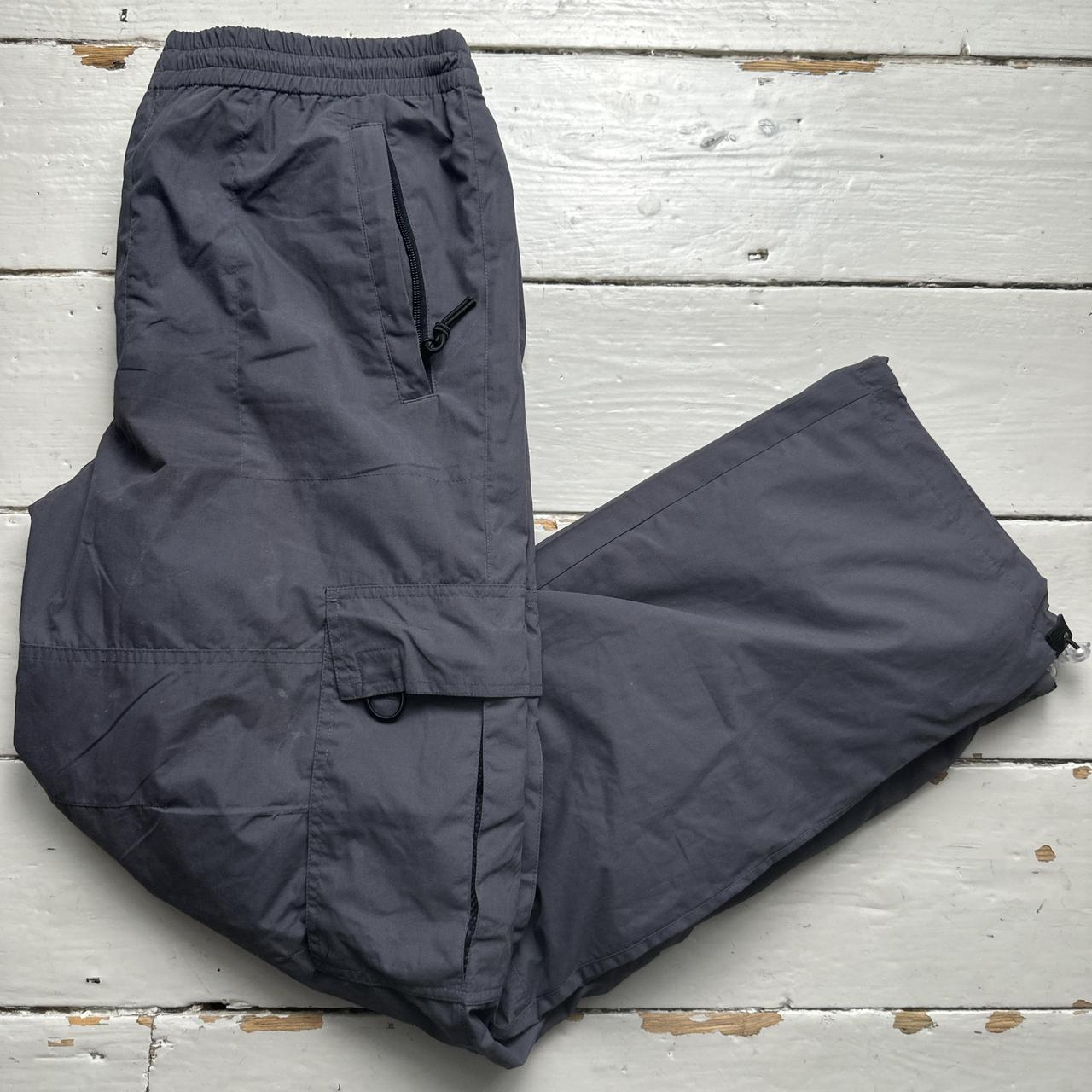 Criminal Damage Grey Cargo Baggy Trousers