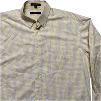 Tommy Hilfiger Vintage Checked Yellow and Blue Long Sleeve Shirt (XL)