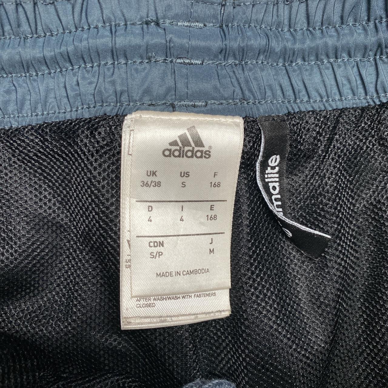 Adidas Climalite Black and White Shell Trackpant Bottoms (S)