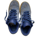 Nike Air Force 1 Navy Blue Suede and Gum Sole (UK 9.5)