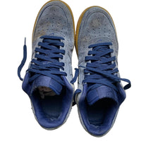 Nike Air Force 1 Navy Blue Suede and Gum Sole (UK 9.5)
