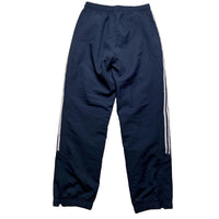 Adidas Navy and White Shell Trackpant Bottoms (S)