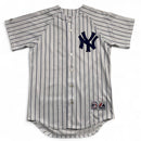 Majestic Athletic New York Yankees Vintage y2k White and Navy Pinstripe Jeter 2 Jersey (S)