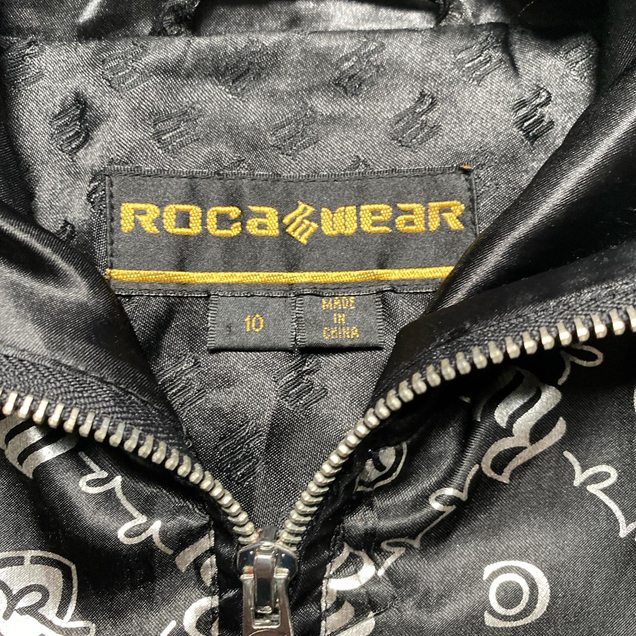 Rocawear Black and Silver Bomber Jacket (10)