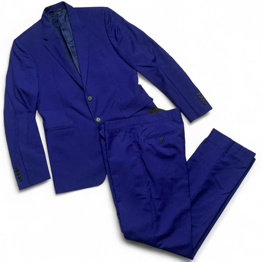 Paul Smith Royal Blue Full Two Piece Suit Jacket and Trousers (M)