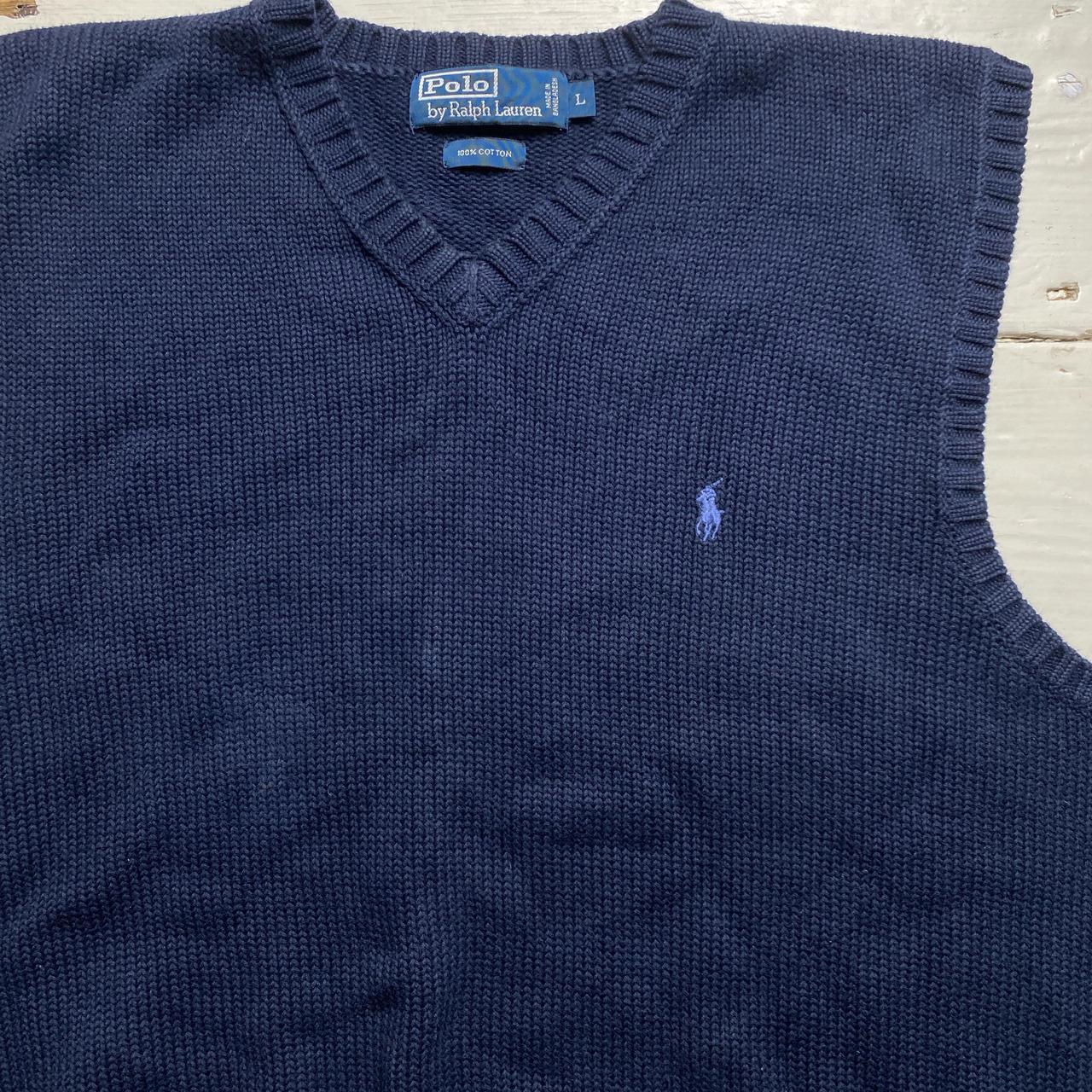 Polo Ralph Lauren Navy and Blue Vest Body Warmer Jumper