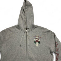 Ed Hardy Grey Cross and Heart Hoodie