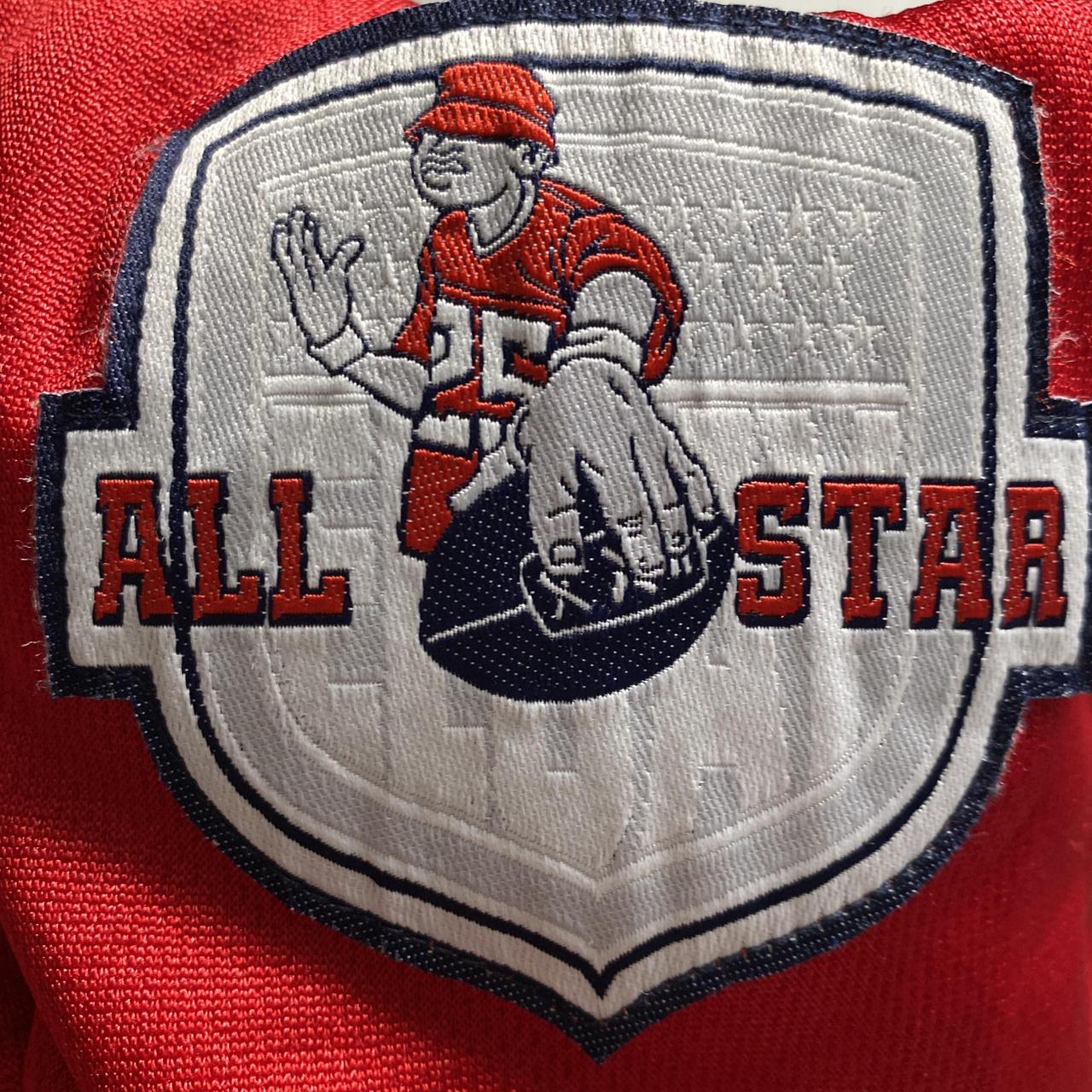 Eljay 25 Vintage 90’s y2k Velour Black and Red All Star NFL Jersey (L)
