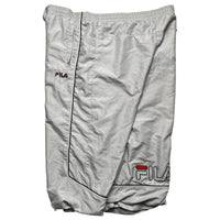 Fila Shell Trackpant Baggy Shorts Silver Black and Red (2XL)