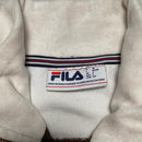 Fila Brown and White Velour Zip Tracksuit Jacket (S)
