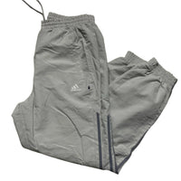 Adidas Silver and Grey Vintage Trackpant Shell Baggy Bottoms (L)