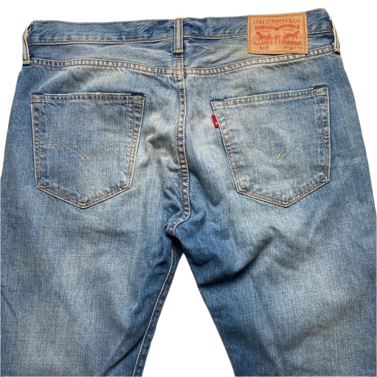 Levis 501 Light Blue Jeans (34W)