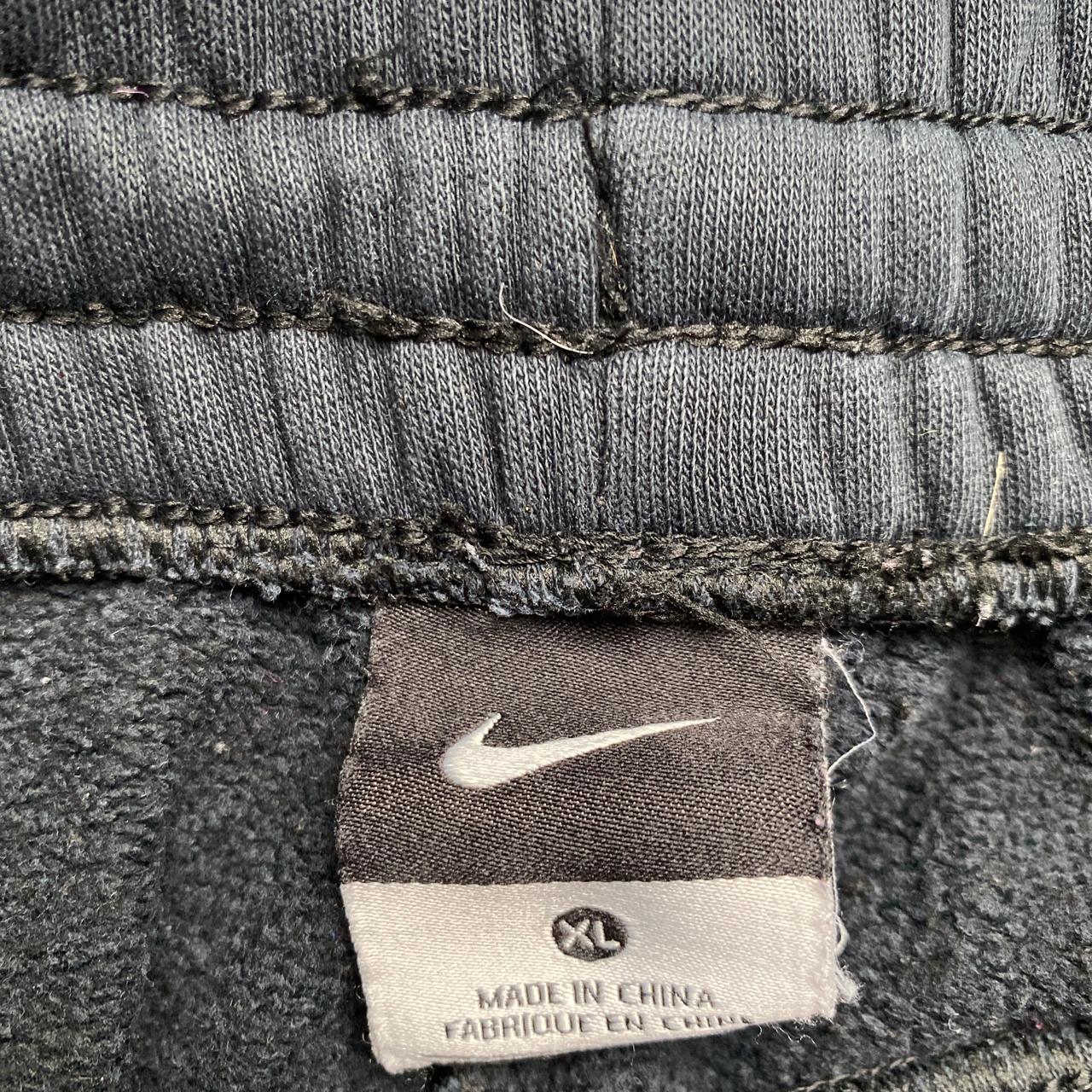 Nike Baggy Black and White Swoosh Joggers (XL)