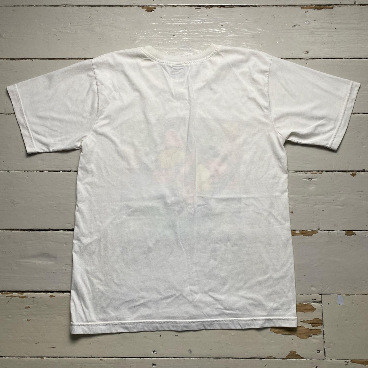 Cancun Vintage 90’s White Butterfly Multi Colour T Shirt