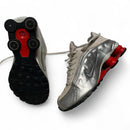 Nike Shox R4 Silver Metallic Red and White