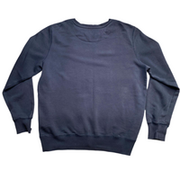 Nike Vintage Navy and White Swoosh Jumper (L)