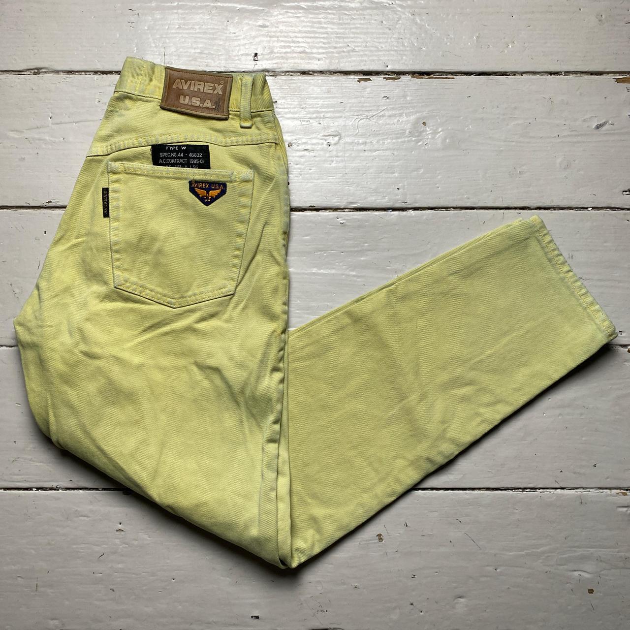 Avirex USA Vintage Military Jeans Light Yellow