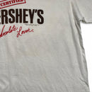 Hersheys Vintage Certified Chocolate Lover White Brown and Red Womens T Shirt (L)
