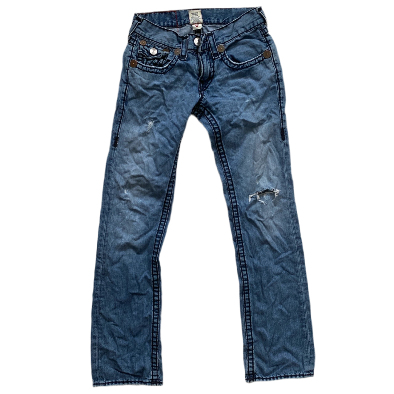 True Religion Ricky Super T Big Stitch Jeans (29W)