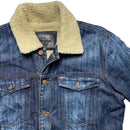 7 For All Man Kind Vintage Denim Sherpa Lined Jacket (M)