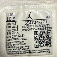 Jordan 1 Mid Beige and White High Trainers (UK 9.5)