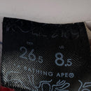 Bape Bapesta White and Grey Patent (UK 7.5)