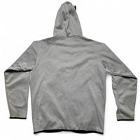 Nike Vintage y2k Silver Black Navy and Grey Fleece Lined Hoodie (M)
