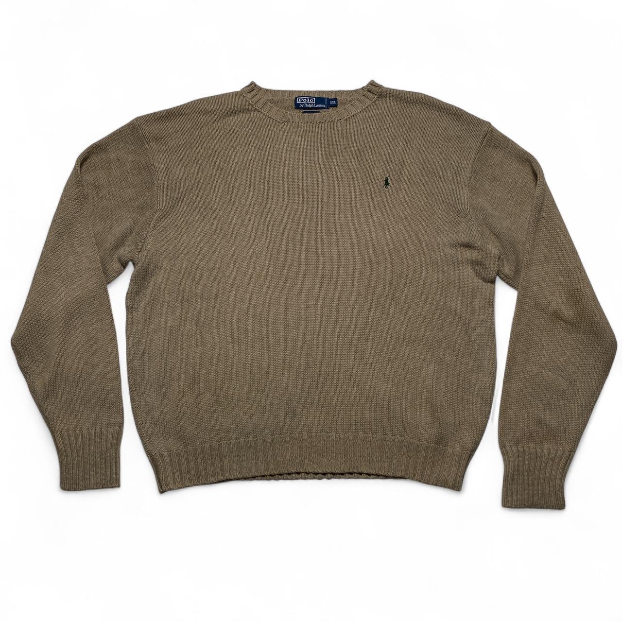 Polo Ralph Lauren Cream and Green Jumper