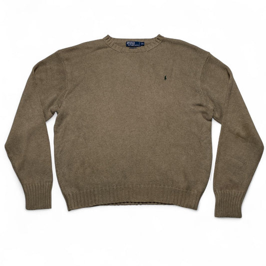 Polo Ralph Lauren Cream and Green Jumper