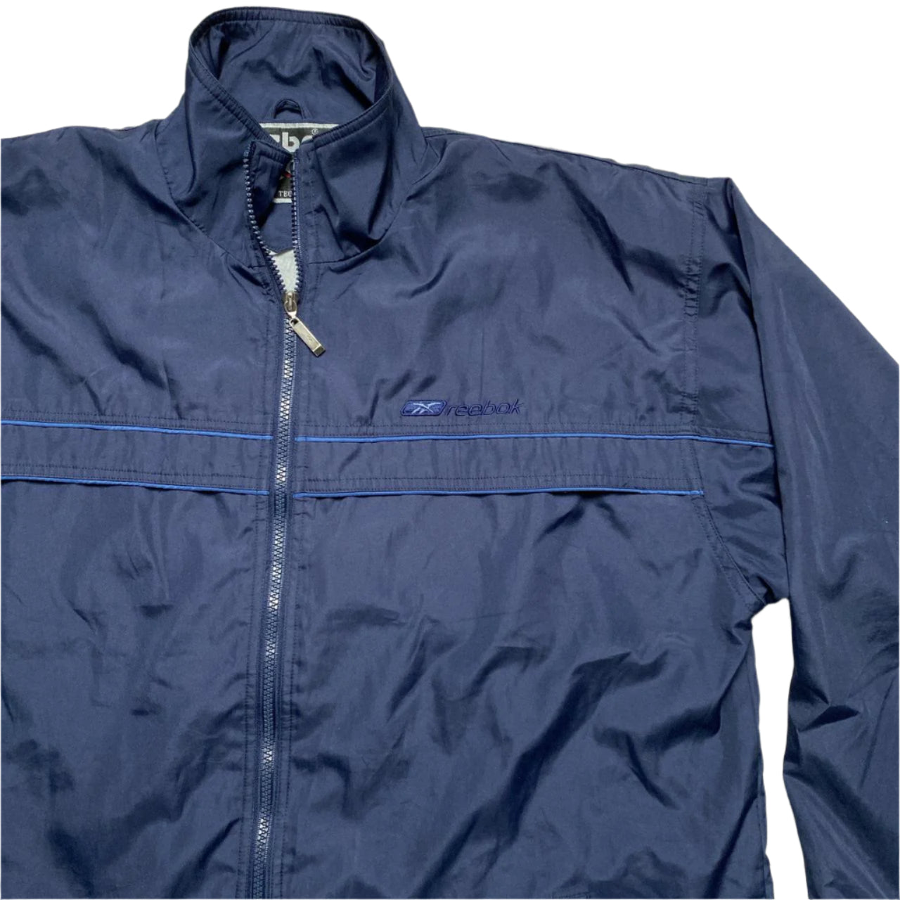 Reebok Navy Shell Tracksuit Nylon Jacket (XL)