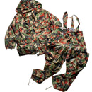 Camo Bretel CH Vintage Military Red Green and Brown Camouflage Jacket and Dungarees (L)