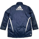 Chelsea Adidas Climawarm Padded Parka Long Coat Jacket Navy and White (L)