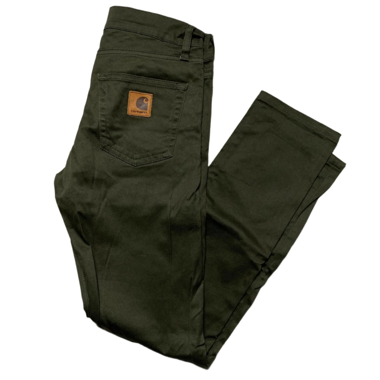 Carharrt WIP Rebel Pant Khaki Green Slim Fit Jean Trousers (W 29)
