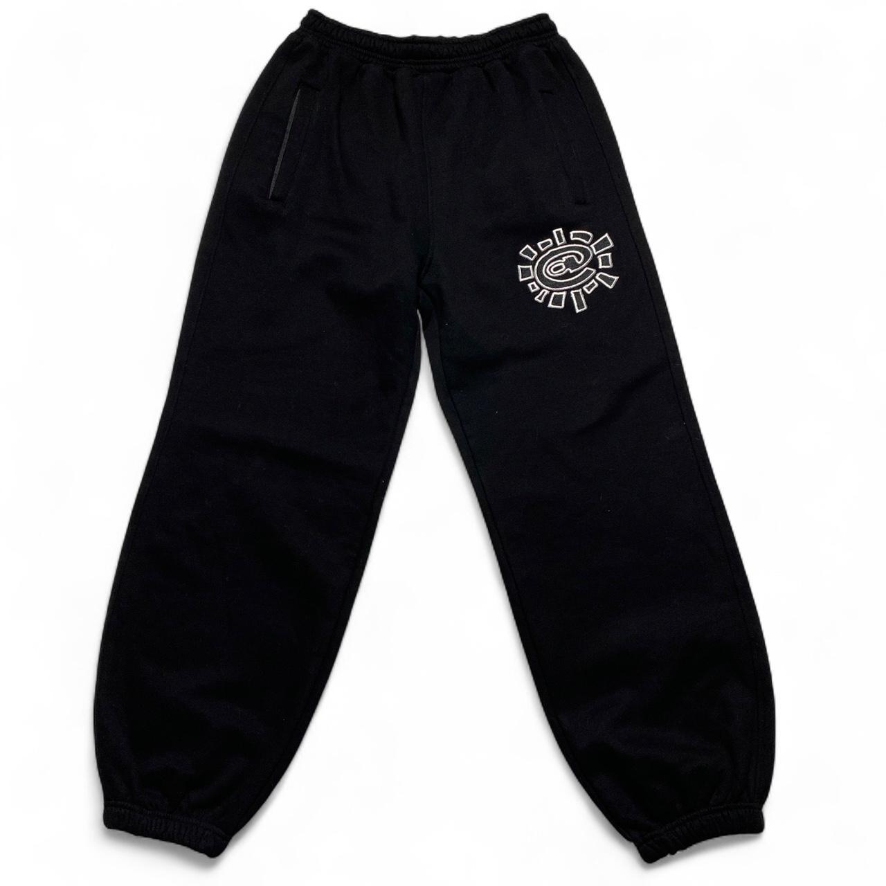 Always Do What You Should Do Black and White Baggy Joggers (L)