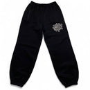 Always Do What You Should Do Black and White Baggy Joggers (L)
