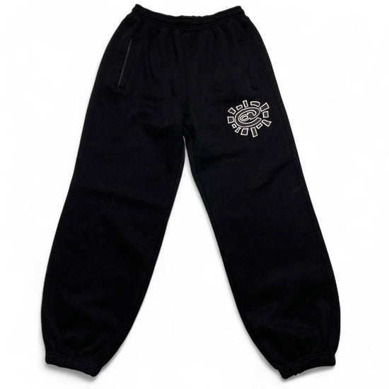 Always Do What You Should Do Black and White Baggy Joggers (L)