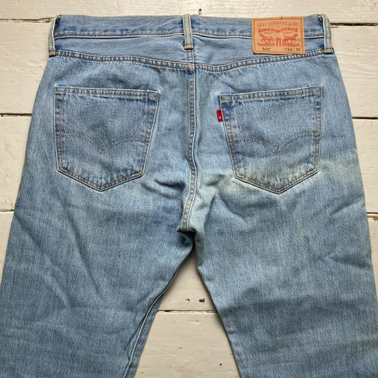 Levis 501 Light Blue Vintage Stonewash Jeans